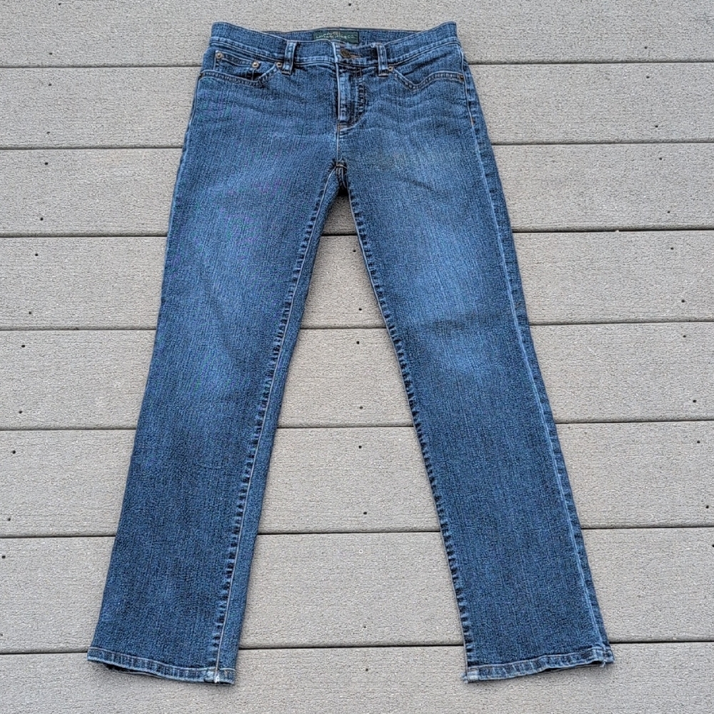 Lauren Ralph Lauren Petite Classic Straight Fit Jeans